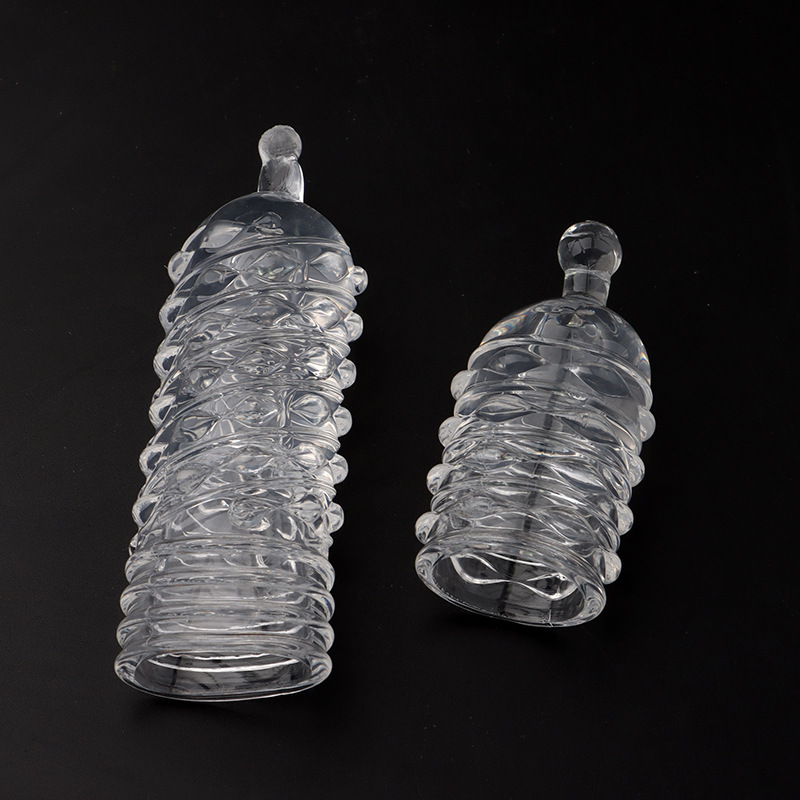 Beaded Extension Sleeve with Large-Particle Texture, Manual TPE Adult Toy — detail image 4