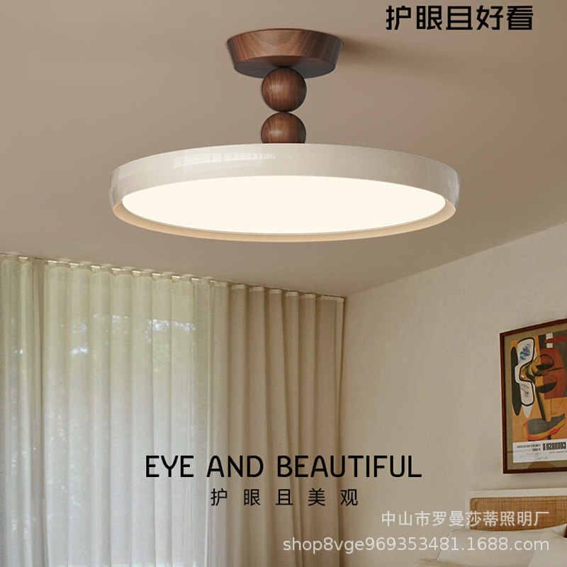 Bedroom Lamp, Ceiling Lamp, Antique Cream Style, Walnut Color, Full Spectrum Eye Protection, Retro Study Lamp, Room Lamp Bedroom Lamp, Ceiling Lamp, Antique Cream Style, Walnut Color, Full Spectrum Eye Protection, Retro Study Lamp, Room Lamp