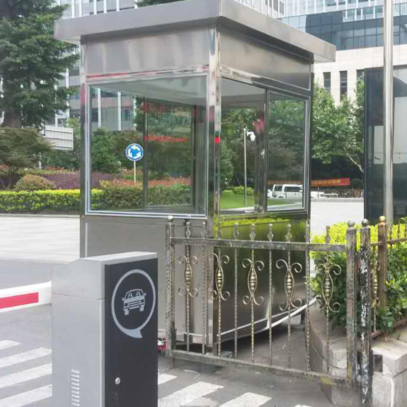 Sala de guardia de estructura de acero Fabricante Comunidad Sala de guardia de acero inoxidable Forma Caja de guardia de seguridad de acero inoxidable 304