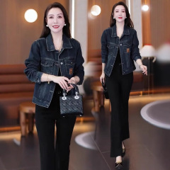 牛仔短款外套女2025秋季新款洋气显瘦小个子百搭休闲外贸夹克上衣