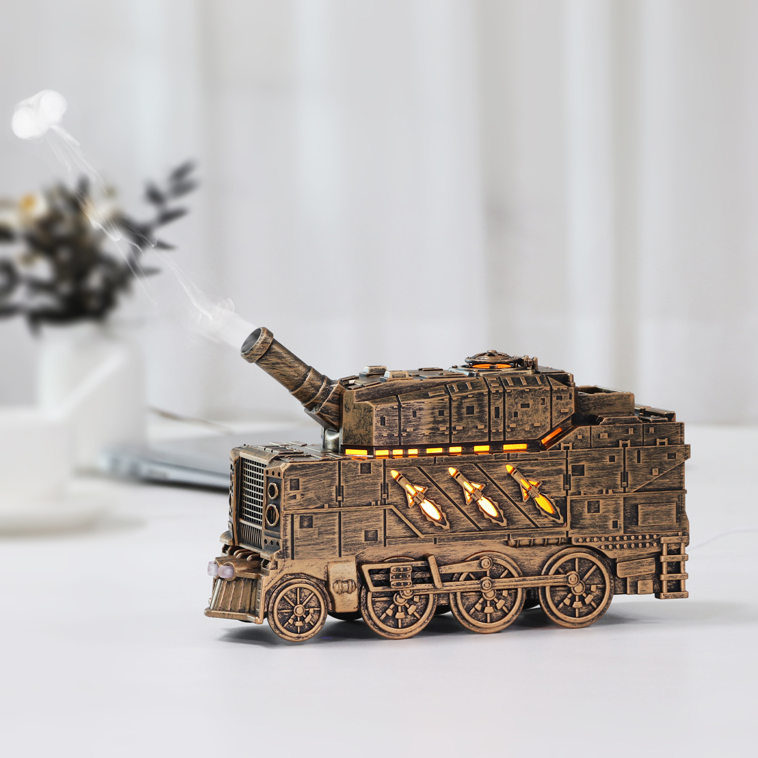 Ventas transfronterizas de spray tanque anillo de pulverización dormitorio hotel en casa oficina de escritorio aceite esencial máquina de fragancia regalo creativo