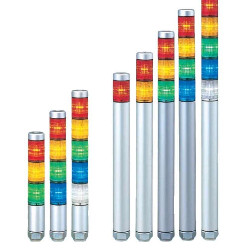 日本PATLITE多层信号塔灯超细银色LED机床多层信号灯MP-302