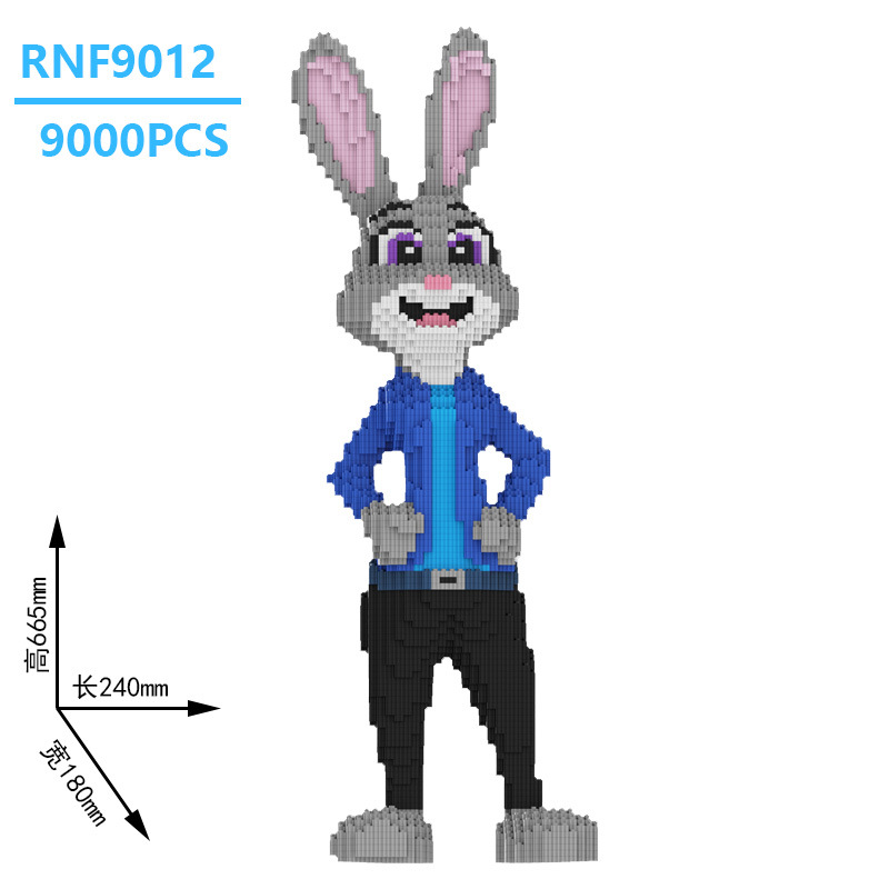 Chao Le Sen ensamblado pellets pequeños juguetes estrella Dailu conejo bloques de construcción niños y niñas puestos al por mayor rompecabezas difíciles