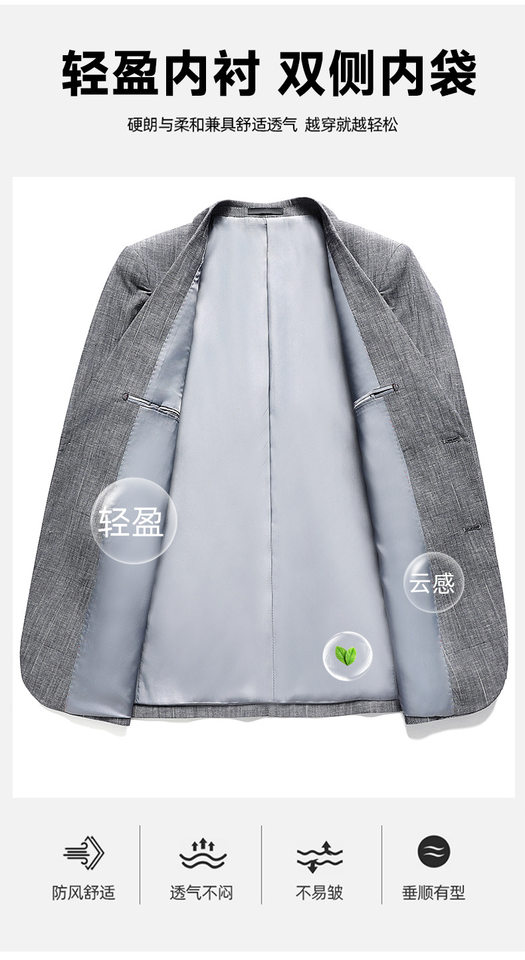 Áo vest nam phong cách Hàn dáng ôm, vải modal cotton mỏng nhẹ, cổ vest một hàng hai nút — Xám trung tính chi tiết 6