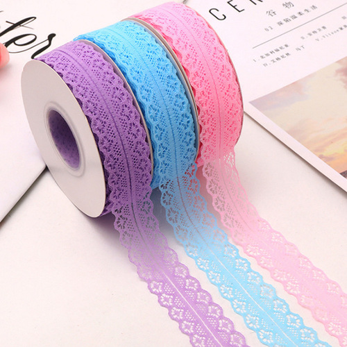 25 yards a roll bouquet mesh lace ribbon flower cake packaging material bow tie