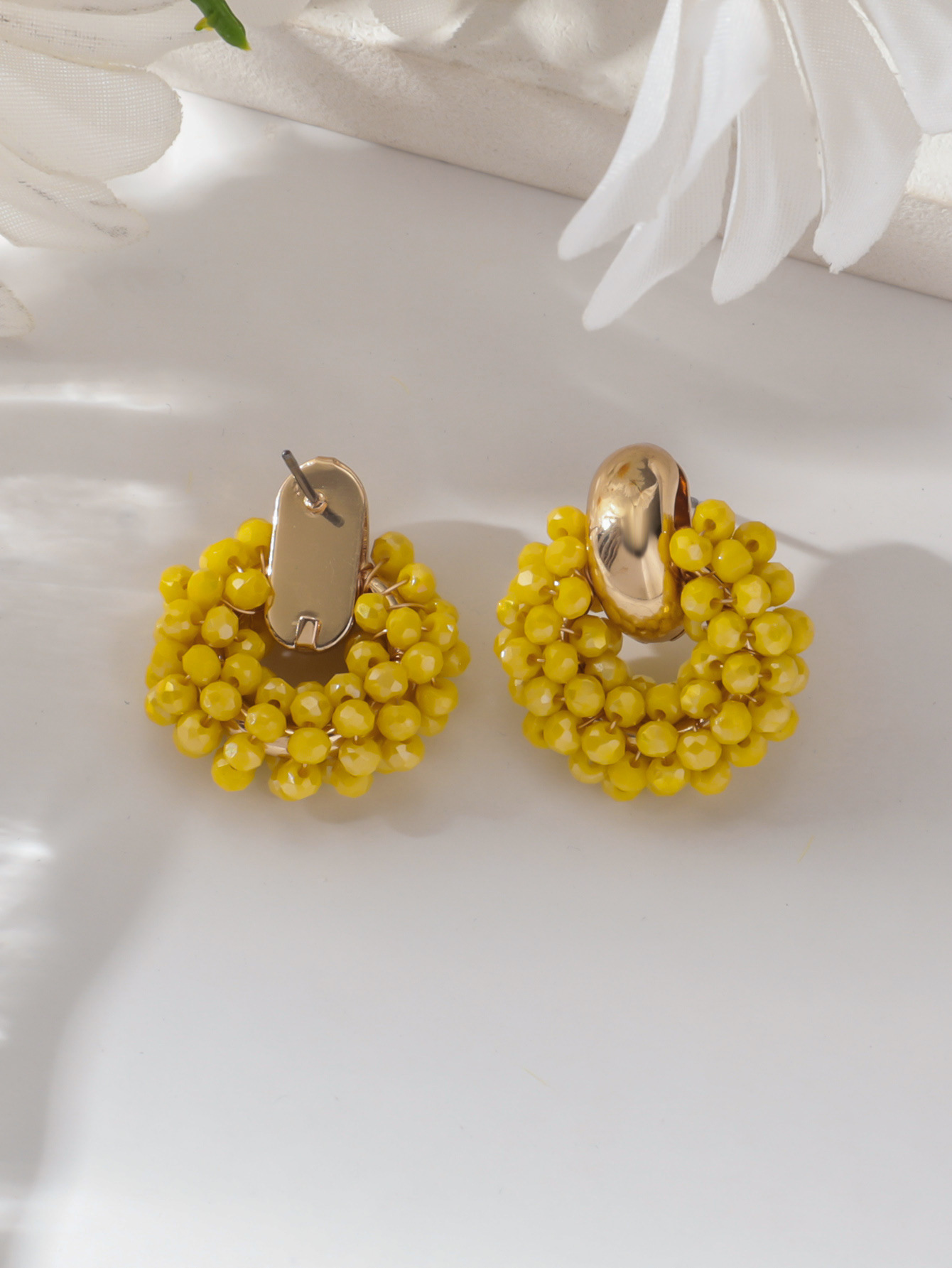 Women's Gender 1 Pair Elegant Lady Geometric Artificial Crystal Alloy Ear Studs
