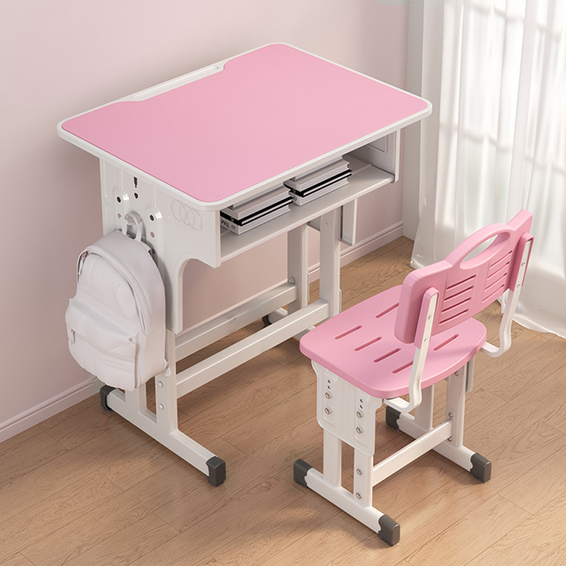 School Same Style Primary School Student Desk Home Children's Study Table Writing Desk and Chair Boy Child Homework Desk Set
