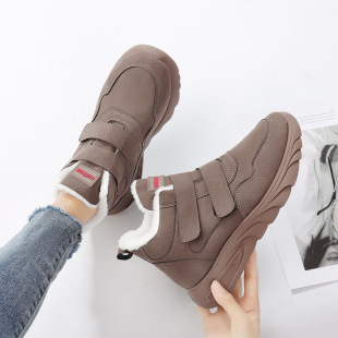 2025 Winter Women's Shoes New Velvet Warm Casual Shoes Fashionable and Easiest for Match Cotton Shoes Lightweight Non-Slip Mom Shoes Women's Shoes