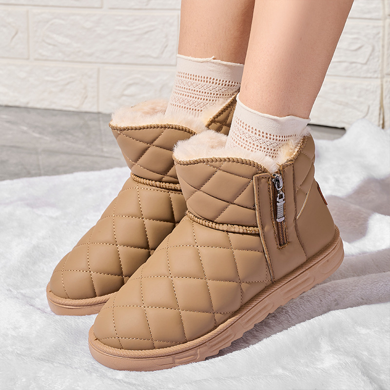 Winter new snow boots for women plus cashmere warm cotton shoes for women indoor thickened female boots_voghion.com