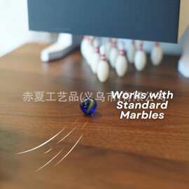 跨境带球瓶复位的桌面保龄球玩具 迷你办公解压互动游戏