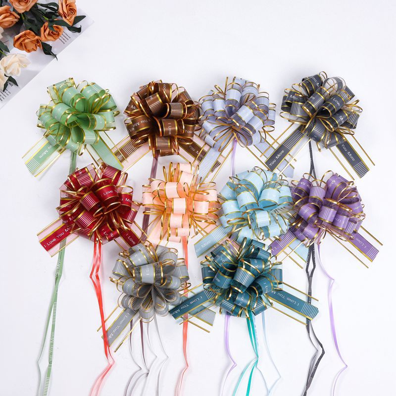 Cross-border 50 hilo de nieve grande confesión esférica mano tirar flor boda equipo coche puerta decoración caja de regalo embalaje flor bola bombeo flor