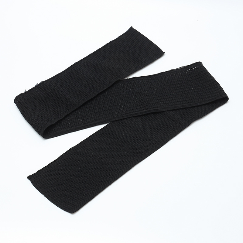 Flat Knitting Ribbed Neckline Custom Polyester-Cotton Full Polyester Ribbed Fabric Polo Shirt T-Shirt Collar Hem Cuff