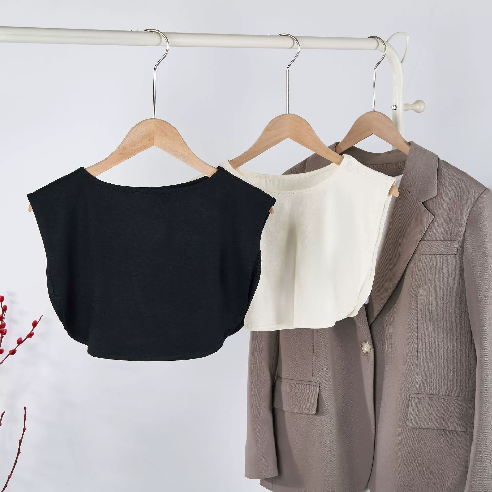 Весенние и осенние новые свитера теплые, модные и тонкие поддельные воротники для детей