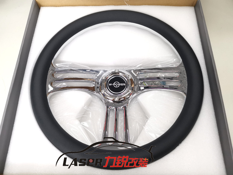 Adecuado para retro caoba volante coche de carreras modificación pusang viaje Suzuki Lada Jetta madera maciza plana 14 pulgadas