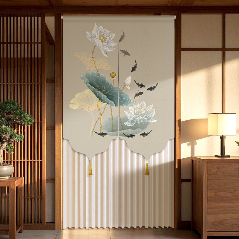 Door Curtain Partition Curtain Mosquito-proof Lace Household Chinese Style Bedroom Bathroom 2025 New High-end Privacy Shield Curtain Door Curtain Partition Curtain Mosquito-proof Lace Household Chinese Style Bedroom Bathroom 2025 New High-end Privacy Shield Curtain