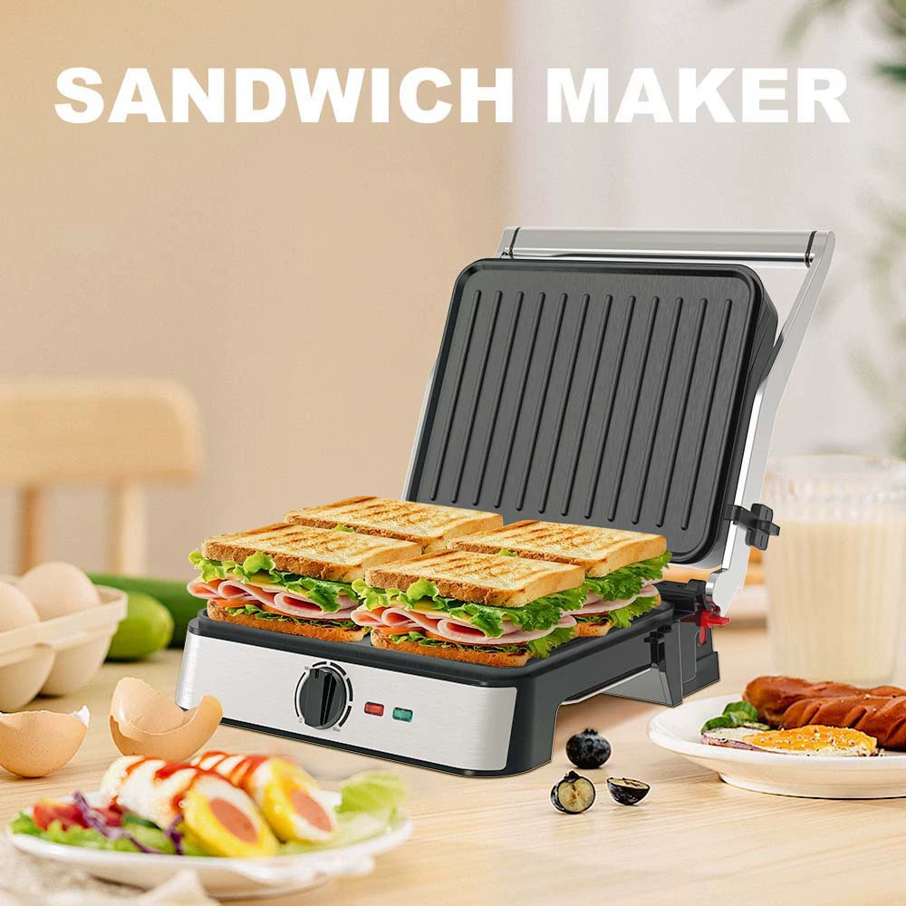 winningstar Cross -border fried steak sandwich grill multifunctional Panini sandwich machine barbecue machine