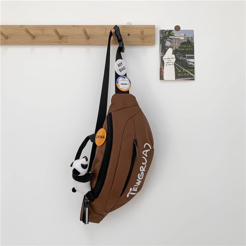 Coffee color comes with 4 badges + panda