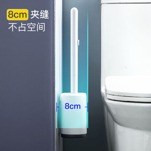 Disposable toilet brush household brush wall-mounted throwable cleaning artifact no dead ends double-cylinder bathroom toilet brush