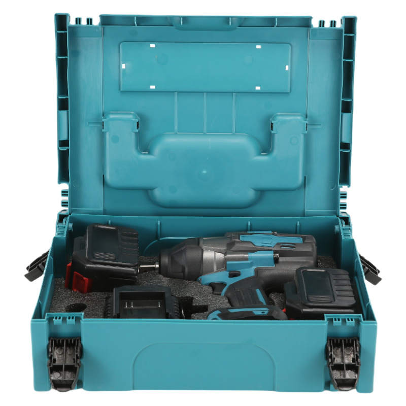 Llave eléctrica de gran torsión, reparación de automóviles pesada, llave de impacto eléctrica de litio sin escobillas, marco, llave de tornillo eléctrica