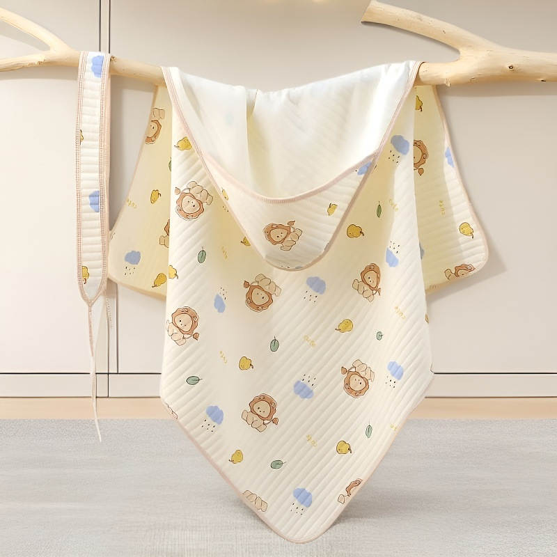 ‌ Class a Pure Cotton Baby Blanket, Newborn Anti-Jump, Universal Delivery Room Swaddling Towel for All Seasons, Baby Thin and Washable