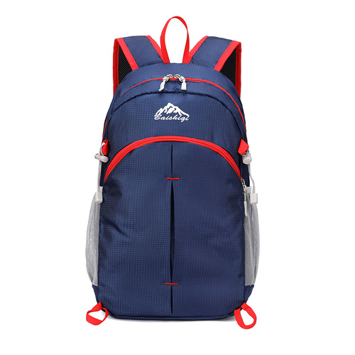 Outdoor climbing backpack, foldable and lightweight, cycling and hiking backpack, double shoulder bag, large capacity, water-resistant travel and camping backpack