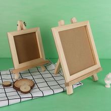 兒童畫框手工制作DIY木質立體畫框雙面木制空白相框超輕粘土相框