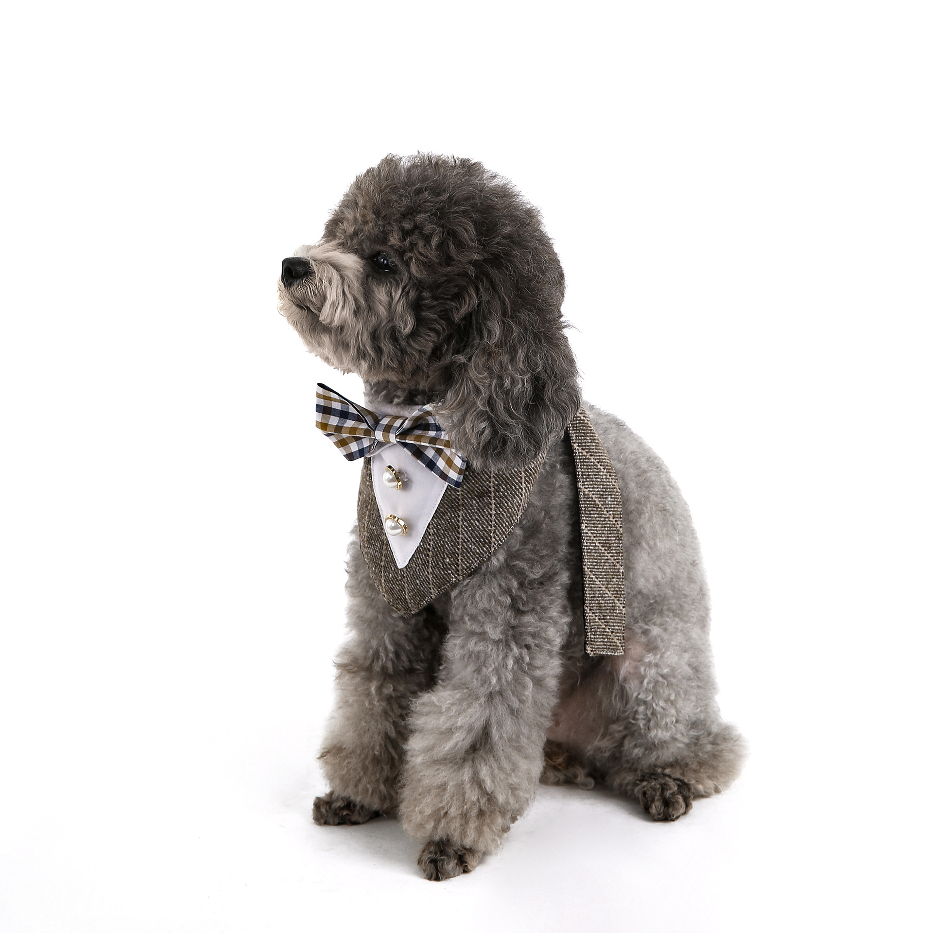 Navidad, Año Nuevo, nuevo traje de mascota transfronterizo, guapo mascota, toalla de boda, toalla triangular, bufandas para perros