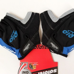 SOLDIER one-word warrior gloves silicone half finger gloves cycling // S48-18 half finger gloves