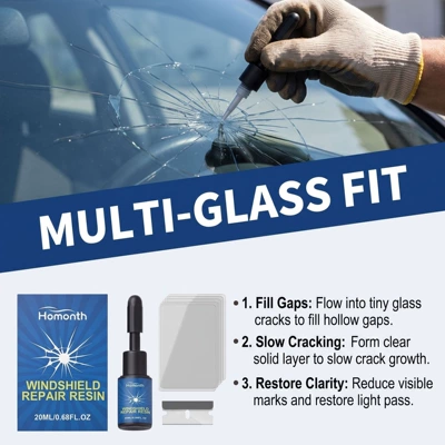 Enhance Clarity, Auto glass repair liquid
