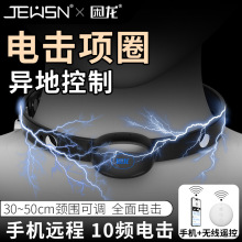久兴困龙雷系电击项圈AI远程控制男女cb锁SM狗链刑奴调教情趣用品