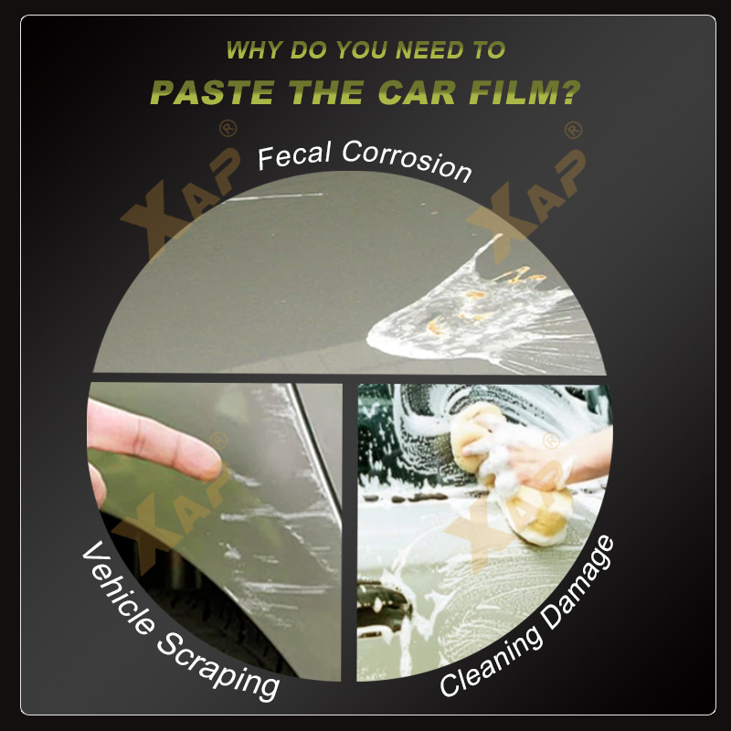 Cross-border exclusive for Toyota Highlander 20-22 TPU invisible paint protective film to prevent scratches and brighten