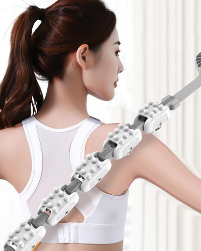 Back Massage Roller, Neck and Shoulder Back Meridian Unblocking Ball, Manual Back Roller, Self-Massage Gadget