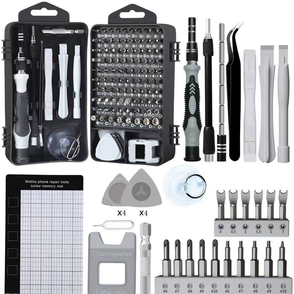 Набор отверток 135-в-1, многофункциональный набор инструментов для разборки и ремонта телекоммуникационных мобильных телефонов, часов