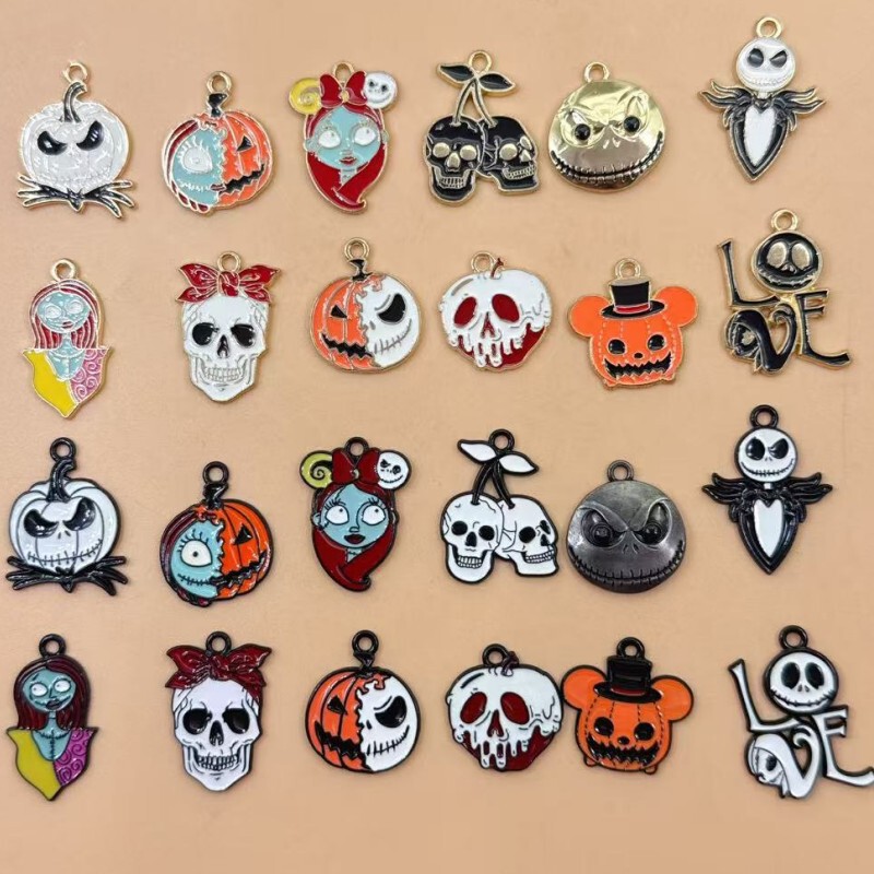 Halloween Series DIY Holiday Jewelry Accessories Single Hanging Witch Pendant Tombstone Headband Spray Paint Pumpkin Pendant Halloween Series DIY Holiday Jewelry Accessories Single Hanging Witch Pendant Tombstone Headband Spray Paint Pumpkin Pendant