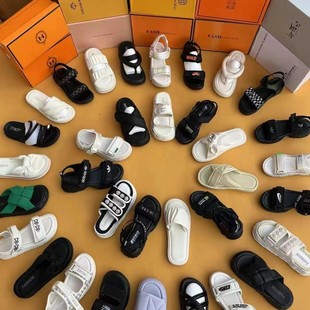 This Is the Slippers You Have Been Looking For, Off-White Black Toe-Toe Children's Shoes, Ready for Casual Use