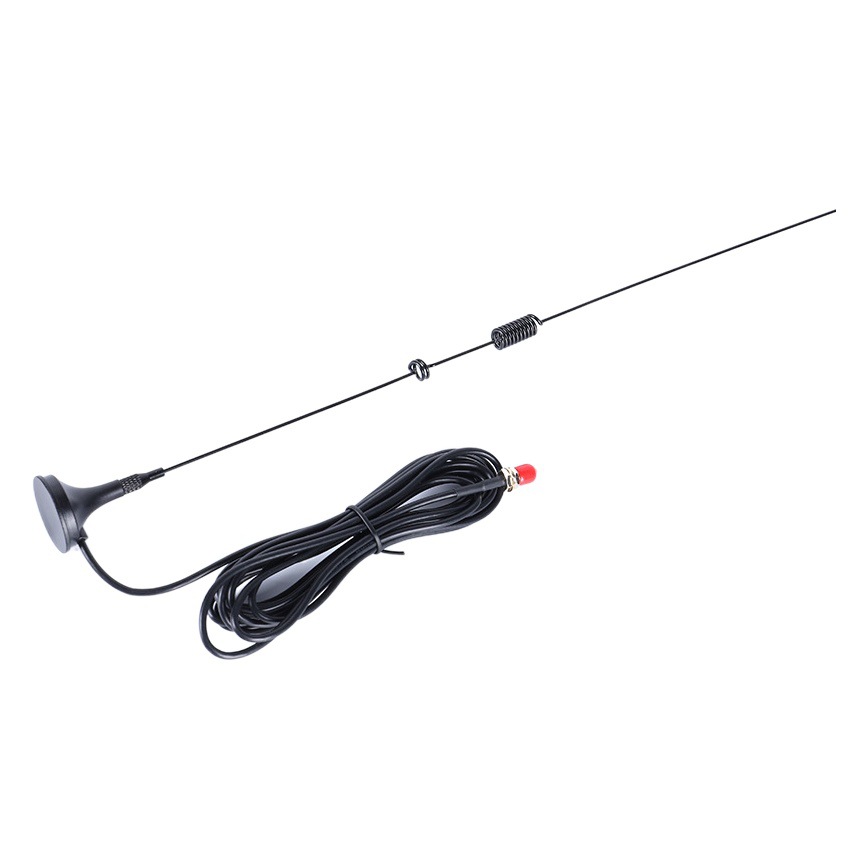Antena de lechón UT-106UV 433MHz walkie-talkie Antena de lechón de doble segmento UV5R Antena de cable largo de 3M montada en el vehículo image 1