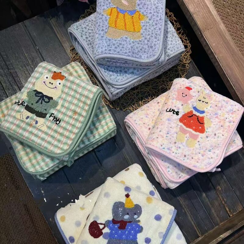 New Coral Velvet Thickened Embroidered Cartoon Towel and Bath Towel Set for Couples and Adults, Absorbent and Lint-Free Bath Towels for Home Use New Coral Velvet Thickened Embroidered Cartoon Towel and Bath Towel Set for Couples and Adults, Absorbent and Lint-Free Bath Towels for Home Use