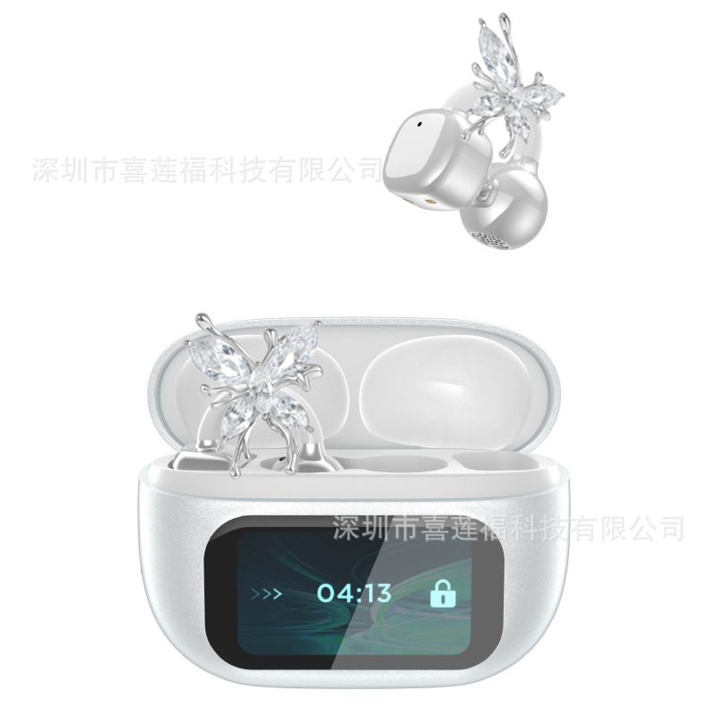 2025新款TK爆款Ai翻译蓝牙耳机C02智慧彩屏夹耳式长续航耳机G08|undefined