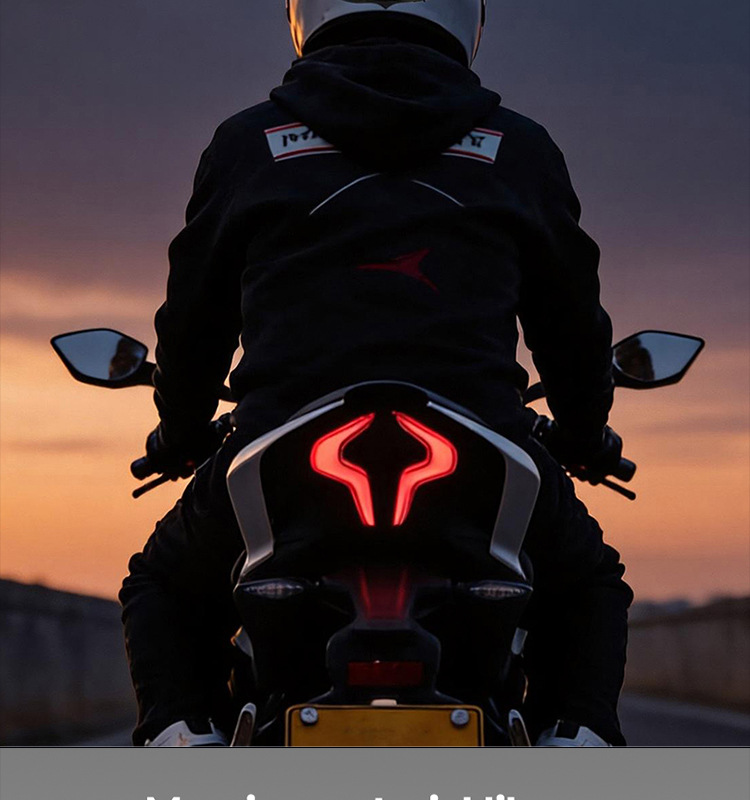 Cross-border motorcycle and bicycle helmet LED devil's eye warning light, night riding devil's eye decorative ambient light