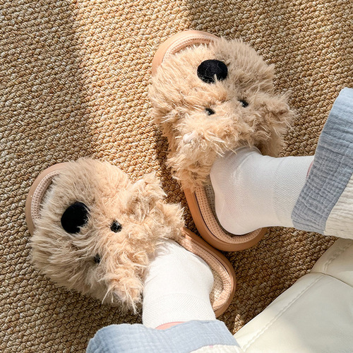 Western Highland Messy Puppy Linen Slippers for Men - New Model, Four Seasons Universal, Indoor Home Use, Couple Cotton Linen Women
