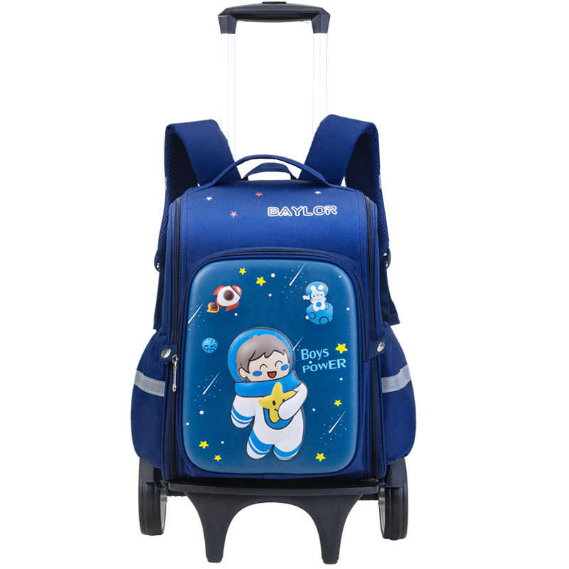 Nuevo dibujo animado 3D tirón bolsas escolares para estudiantes de primaria 1 - 2 - 5 grados desmontables mochila de gran capacidad para niños