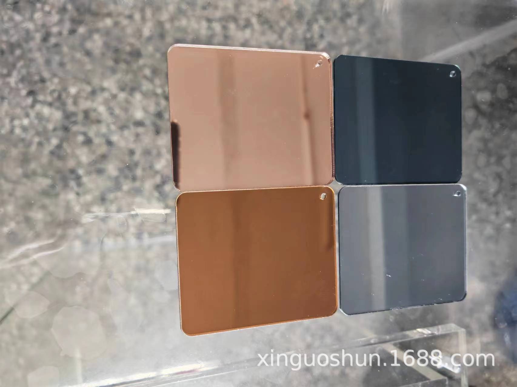 厂家直销1mm*1220*1830 亚克力单面金银玫瑰金古铜镜片装饰卫浴
