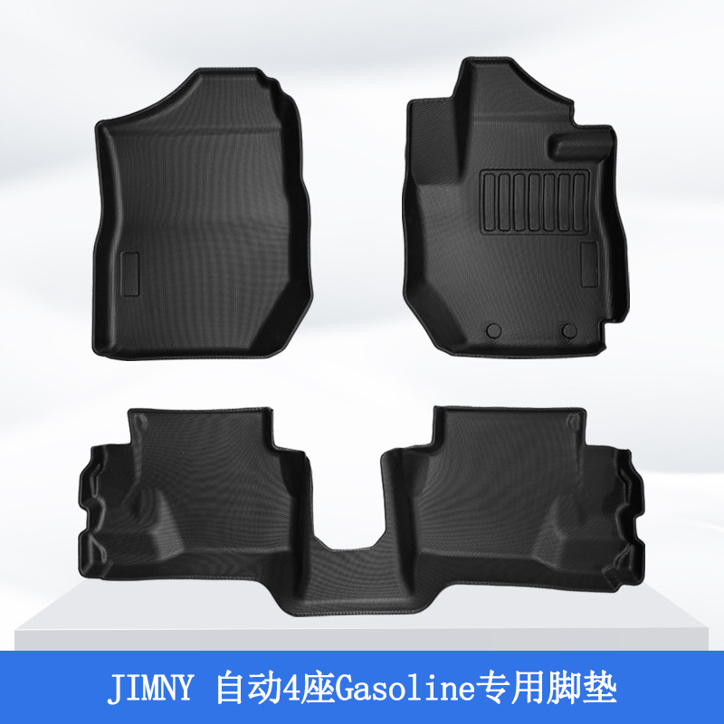 Aplicable para 18 - 24 Suzuki JIMNY auto 3D para todo el tiempo TPE almohadilla de pie de automóvil antisucio