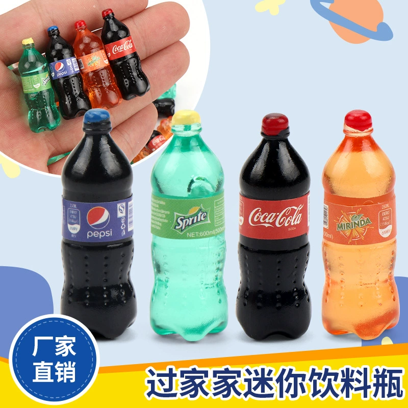 Миниатюрная бутылка для напитков, игровой набор, миниатюрная игрушка для еды, 3D креативная имитация, аксессуары для кукольного домика ручной работы «сделай сам», оптовая продажа.