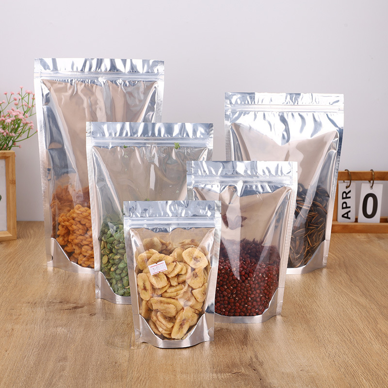 现货透明自封袋通用食品袋零食干果食品密封袋塑料袋包装袋厂家批