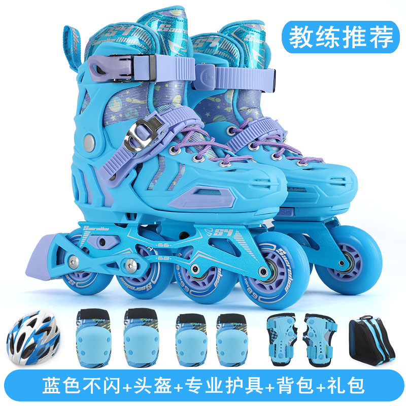 Professional Training Class Club Roller Skating Boys and Girls Children's Roller Skates Skating Rink Adjustable Length Lockable Wheel Brake
