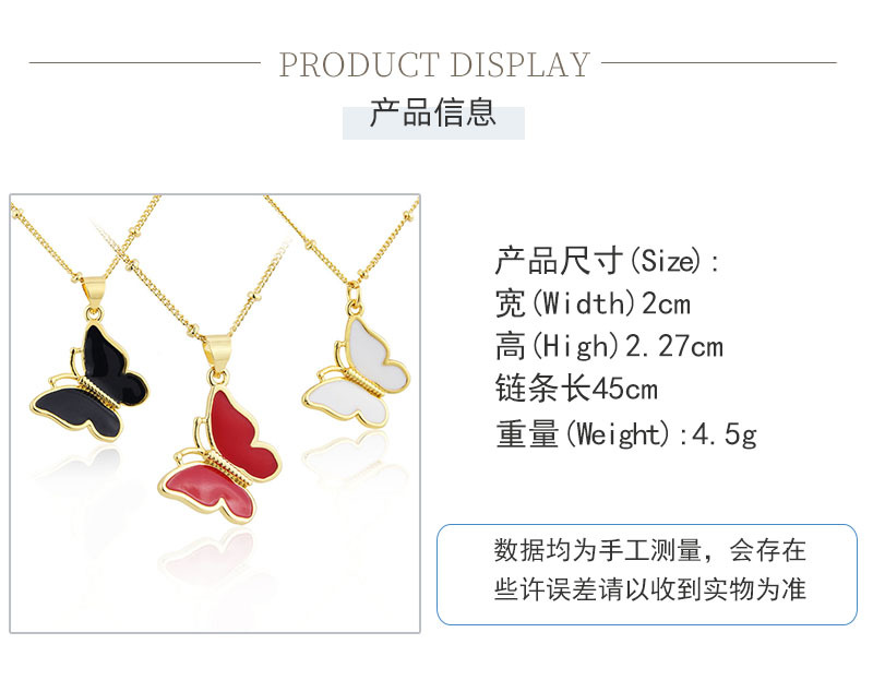 European and American Ins Cross-Border New Arrival Butterfly Necklace Womenu0027s Foreign Trade in S