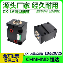 CX-LA薄型液压油缸20/25X10/20/30/40/卧式内牙JOB夹具模具扁油缸
