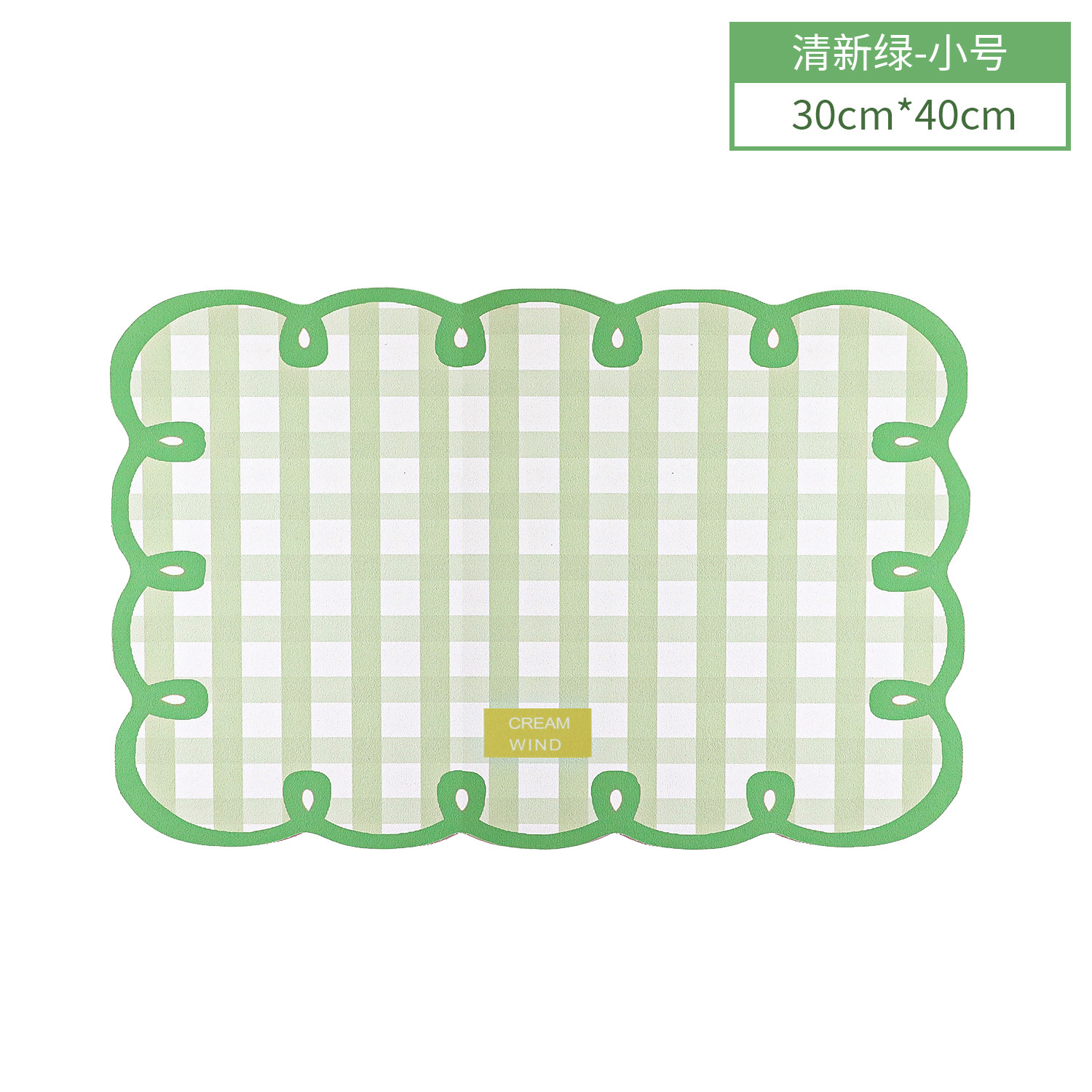 Galletas a cuadros con impresión de goma mantel absorbente, vajilla, vajilla, plato de gato, tapete, suministros para perros y gatos