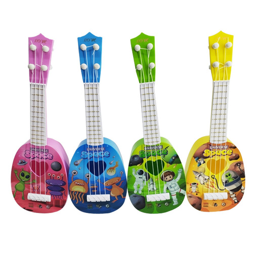Children's fruit guitar can play mini ukulele musical instrument small guitar street stall toys export wholesale